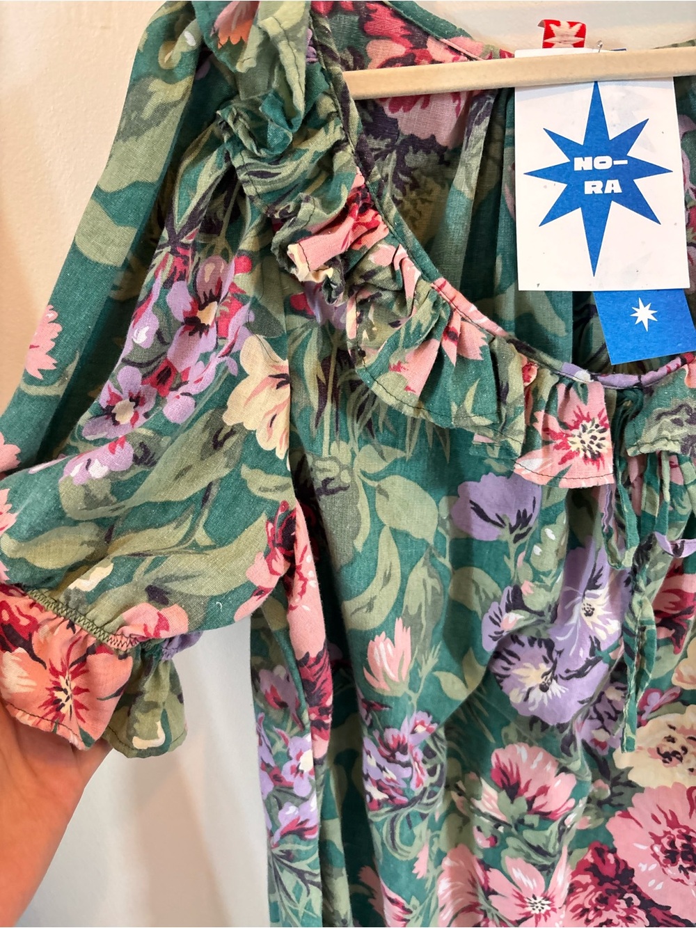 Floral Ruffle Mini Dress - Picture 2 of 5